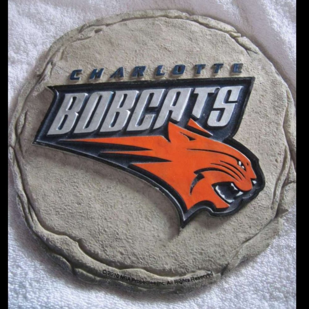 NBA Basketball Garden Stepping Stone Rock Wall Plaque Bobcats Memphis Grizzlies